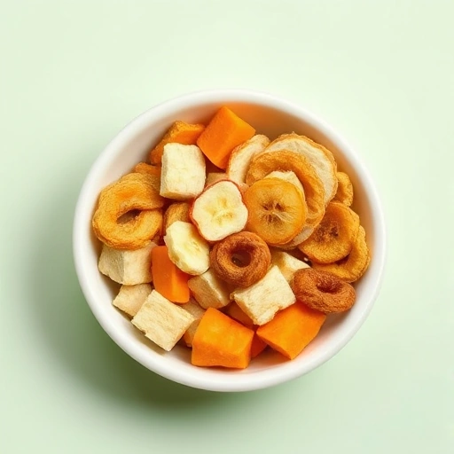 Illustration d'un bol de fruits secs pour perroquet