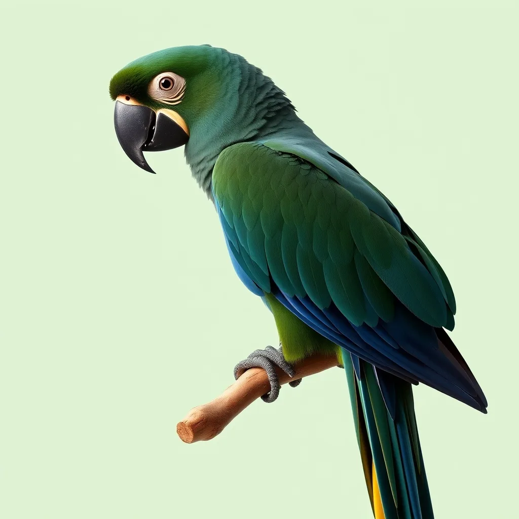 Illustration : Ara de Lear (Anodorhynchus leari)